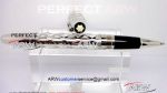 Perfect Replica Montblanc Meisterstuck Mesh Carved Stainless Steel Rollerball Pen For Sale